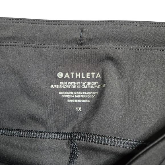 Athleta Black Run With It 16" Skort Size: 1X - Picture 4 of 7